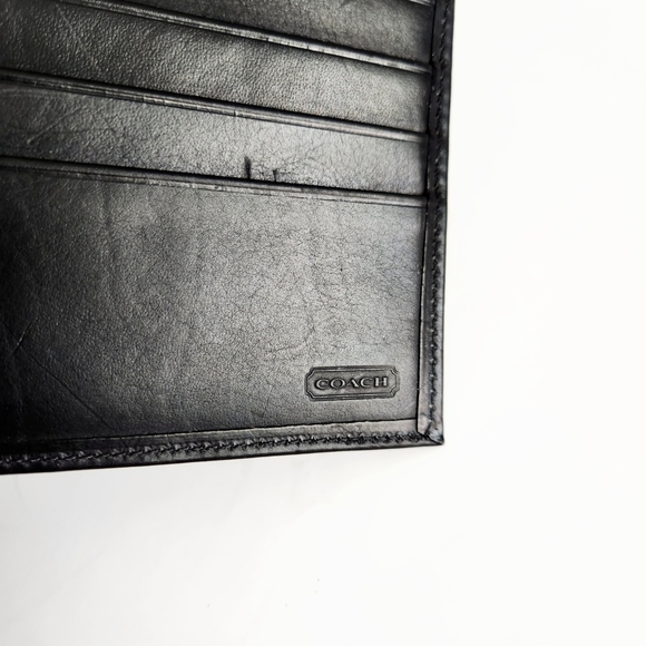 Coach Vintage Unisex SLG Personal Document Carrier, 90s Black Leather NWT - Picture 3 of 11